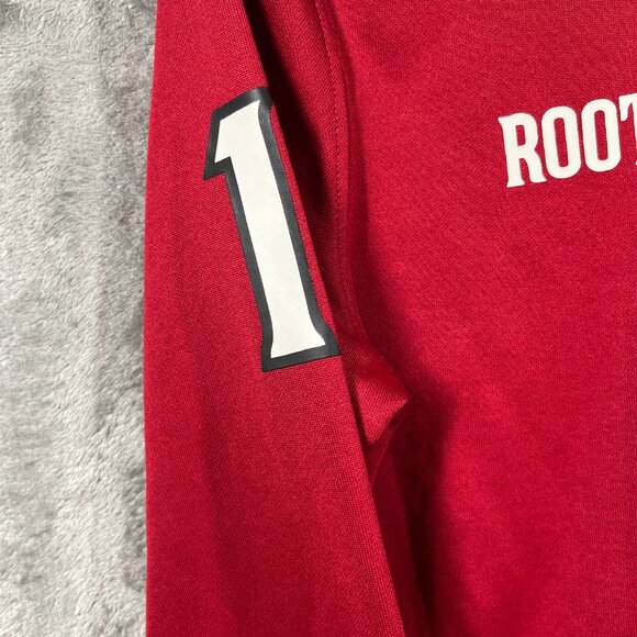 Roots Kids Sweater Youth X-Large Red Full Zip Maple Leaf Canada Pockets Jacket - Picture 9 of 10